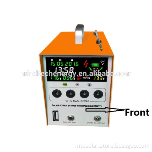 Portable solar power system with calendar